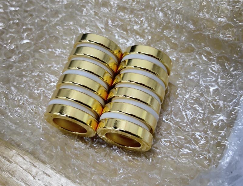 电镀24k真金钕铁硼磁铁环 30x6mm